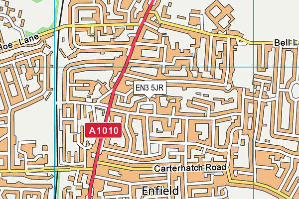 EN3 5JR map - OS VectorMap District (Ordnance Survey)