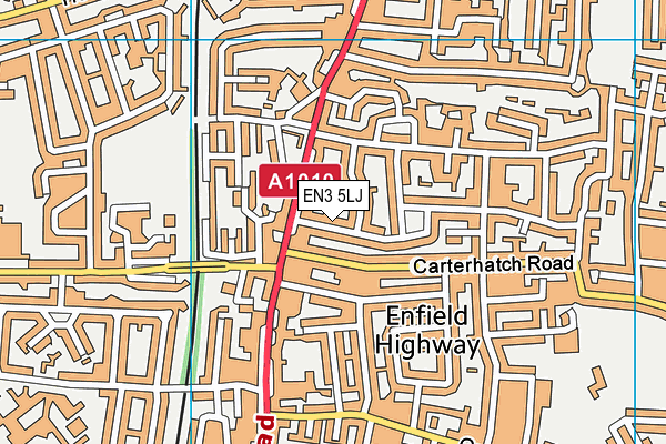 EN3 5LJ map - OS VectorMap District (Ordnance Survey)