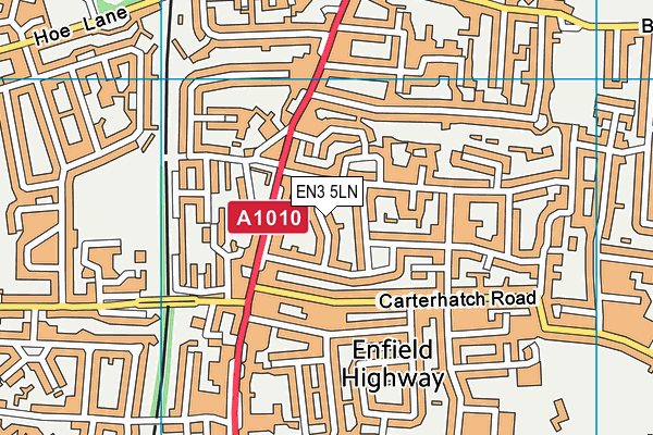 EN3 5LN map - OS VectorMap District (Ordnance Survey)