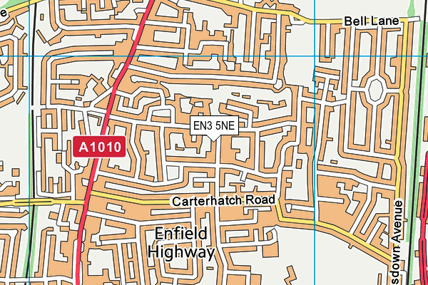 EN3 5NE map - OS VectorMap District (Ordnance Survey)