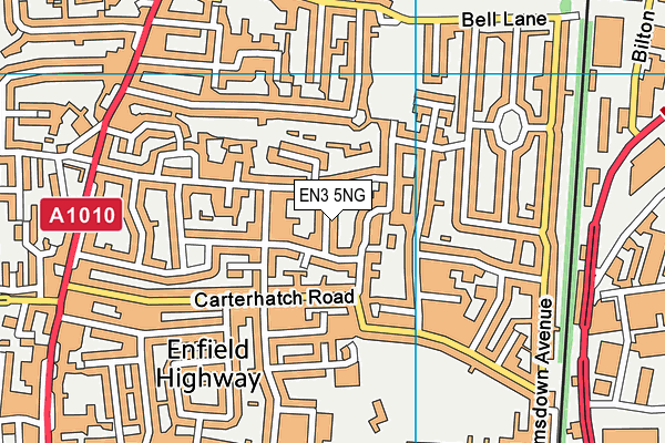 EN3 5NG map - OS VectorMap District (Ordnance Survey)