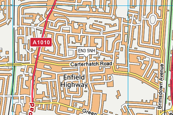 EN3 5NH map - OS VectorMap District (Ordnance Survey)