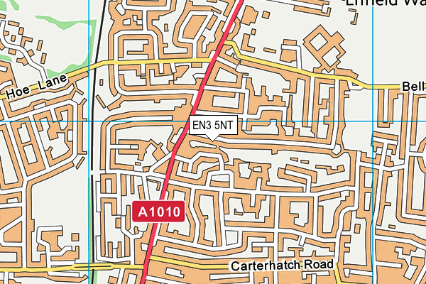 EN3 5NT map - OS VectorMap District (Ordnance Survey)