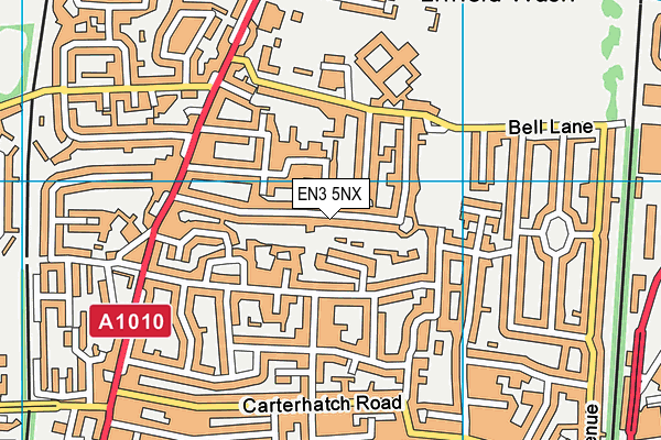 EN3 5NX map - OS VectorMap District (Ordnance Survey)