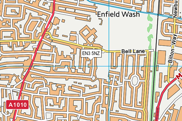 EN3 5NZ map - OS VectorMap District (Ordnance Survey)