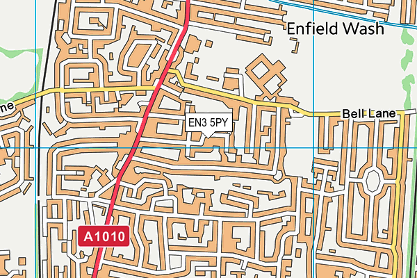 EN3 5PY map - OS VectorMap District (Ordnance Survey)