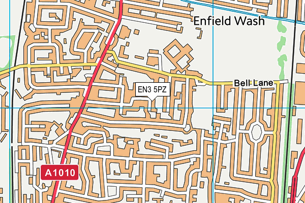 EN3 5PZ map - OS VectorMap District (Ordnance Survey)
