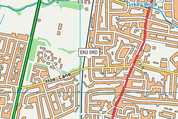 EN3 5RD map - OS VectorMap District (Ordnance Survey)