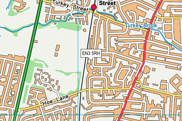EN3 5RH map - OS VectorMap District (Ordnance Survey)