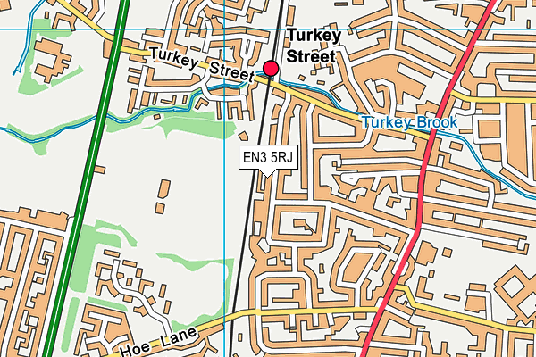 EN3 5RJ map - OS VectorMap District (Ordnance Survey)