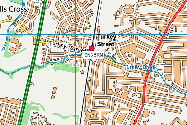 EN3 5RN map - OS VectorMap District (Ordnance Survey)