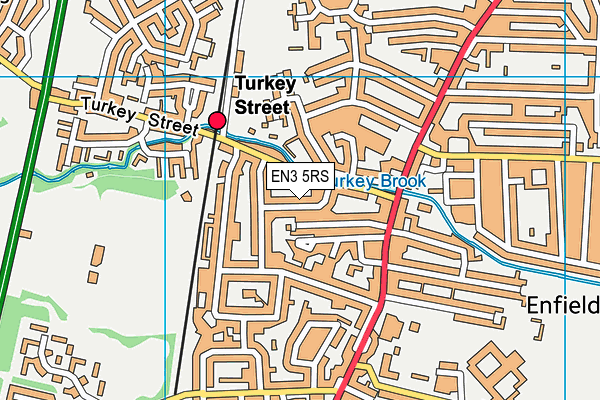 EN3 5RS map - OS VectorMap District (Ordnance Survey)