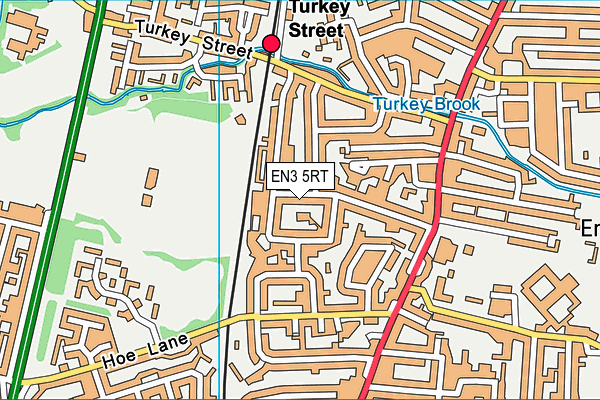 EN3 5RT map - OS VectorMap District (Ordnance Survey)