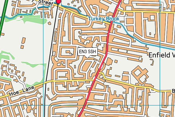 EN3 5SH map - OS VectorMap District (Ordnance Survey)