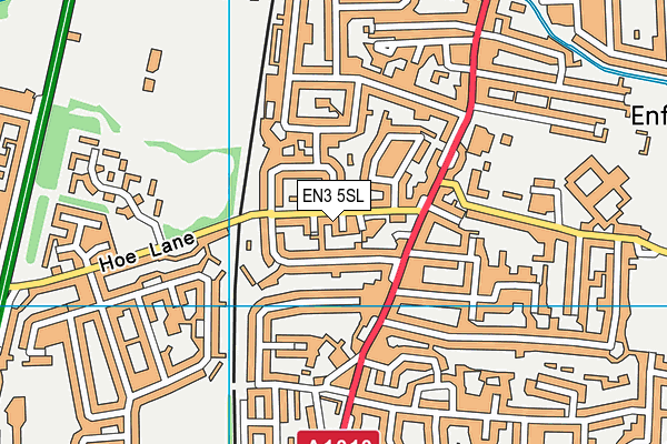 EN3 5SL map - OS VectorMap District (Ordnance Survey)