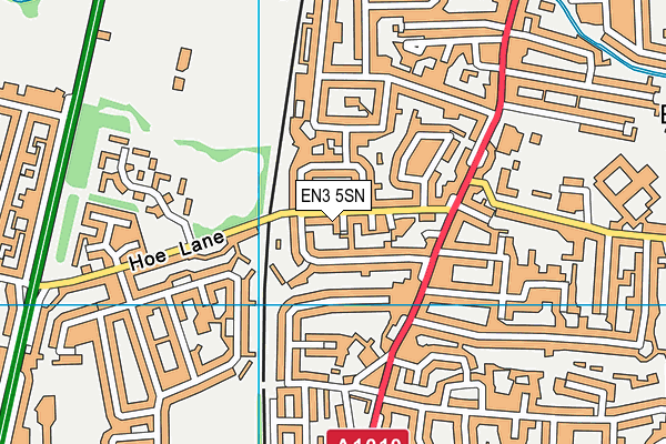 EN3 5SN map - OS VectorMap District (Ordnance Survey)