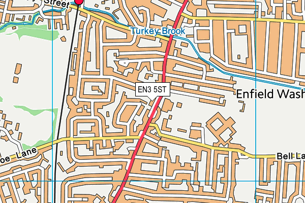 EN3 5ST map - OS VectorMap District (Ordnance Survey)
