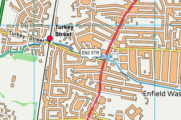 EN3 5TR map - OS VectorMap District (Ordnance Survey)