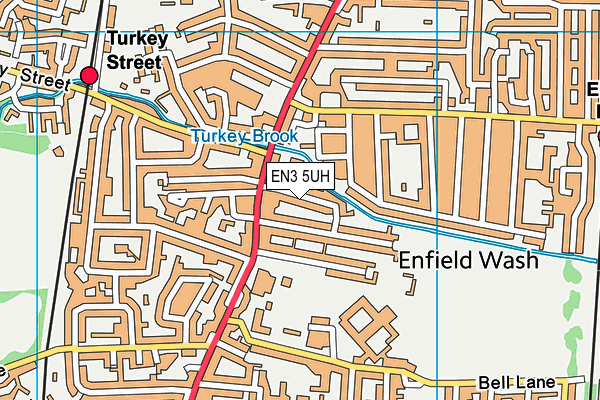 EN3 5UH map - OS VectorMap District (Ordnance Survey)