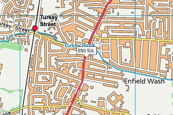 EN3 5UL map - OS VectorMap District (Ordnance Survey)