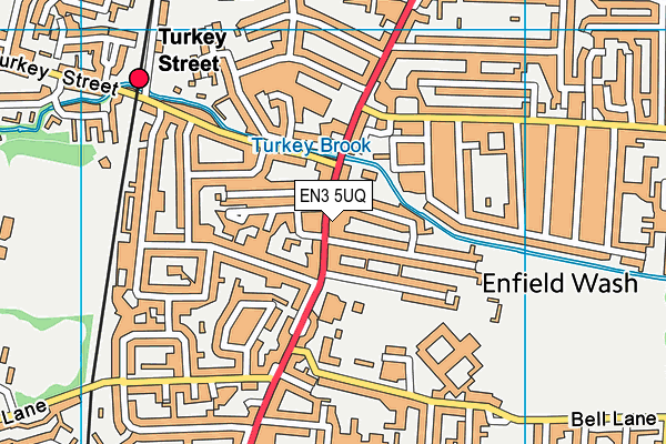 EN3 5UQ map - OS VectorMap District (Ordnance Survey)