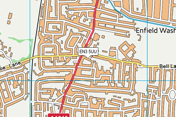 EN3 5UU map - OS VectorMap District (Ordnance Survey)