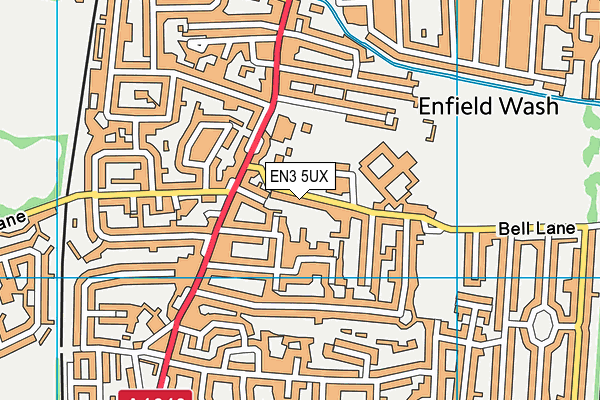 Eastfield Primary School map (EN3 5UX) - OS VectorMap District (Ordnance Survey)