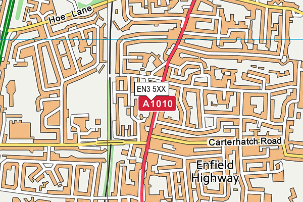 EN3 5XX map - OS VectorMap District (Ordnance Survey)