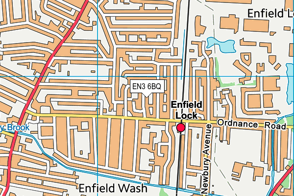 EN3 6BQ map - OS VectorMap District (Ordnance Survey)