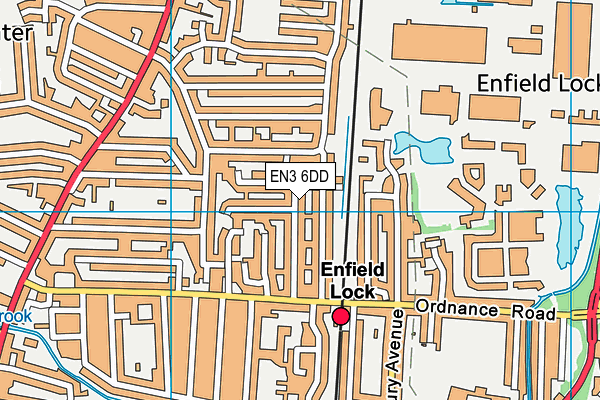 EN3 6DD map - OS VectorMap District (Ordnance Survey)