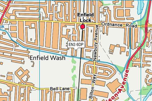 EN3 6DP map - OS VectorMap District (Ordnance Survey)