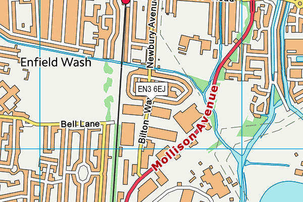 EN3 6EJ map - OS VectorMap District (Ordnance Survey)