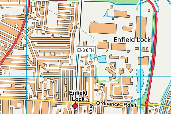 EN3 6FH map - OS VectorMap District (Ordnance Survey)