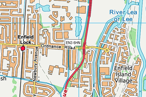 EN3 6HN map - OS VectorMap District (Ordnance Survey)