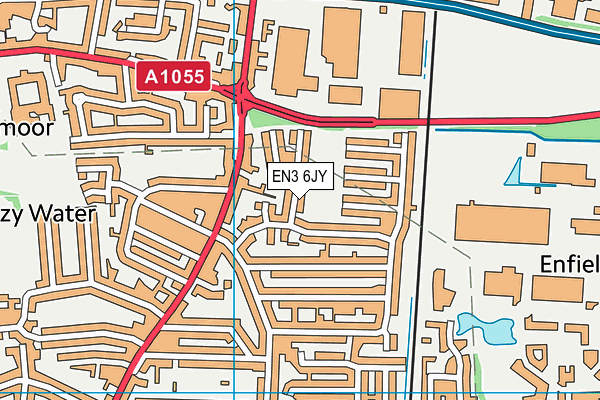 EN3 6JY map - OS VectorMap District (Ordnance Survey)