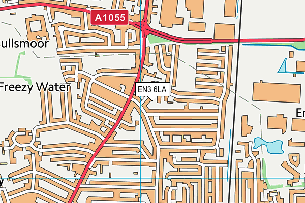 EN3 6LA map - OS VectorMap District (Ordnance Survey)