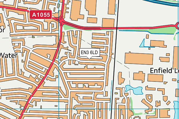 EN3 6LD map - OS VectorMap District (Ordnance Survey)