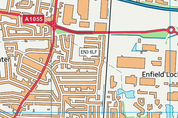 EN3 6LF map - OS VectorMap District (Ordnance Survey)