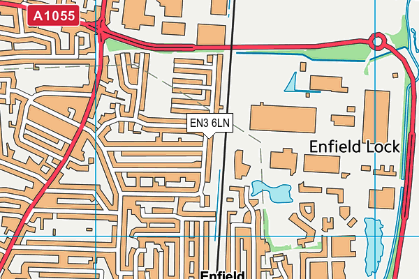 EN3 6LN map - OS VectorMap District (Ordnance Survey)