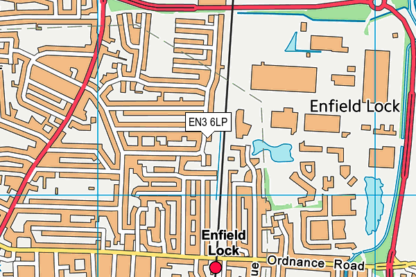 EN3 6LP map - OS VectorMap District (Ordnance Survey)