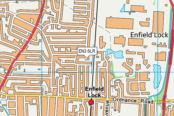 EN3 6LR map - OS VectorMap District (Ordnance Survey)