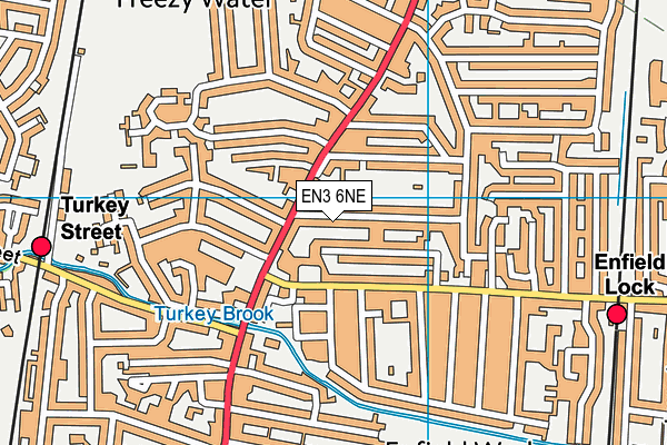 EN3 6NE map - OS VectorMap District (Ordnance Survey)