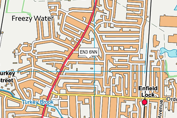 EN3 6NN map - OS VectorMap District (Ordnance Survey)