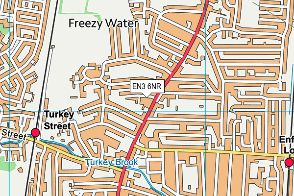 Freezywater St George's CofE VA Primary School map (EN3 6NR) - OS VectorMap District (Ordnance Survey)
