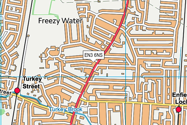 EN3 6NS map - OS VectorMap District (Ordnance Survey)