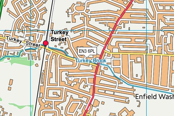 EN3 6PL map - OS VectorMap District (Ordnance Survey)
