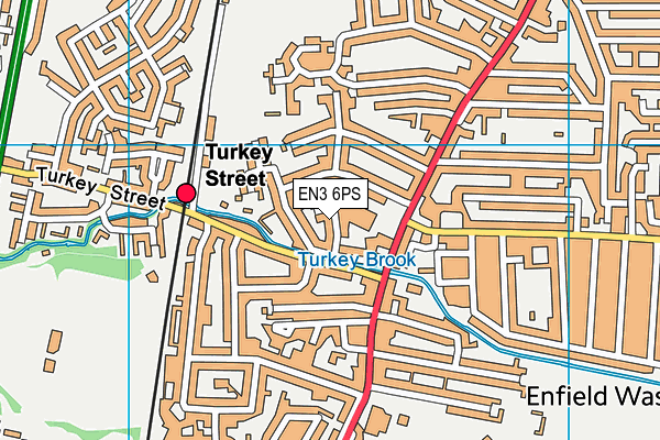 EN3 6PS map - OS VectorMap District (Ordnance Survey)