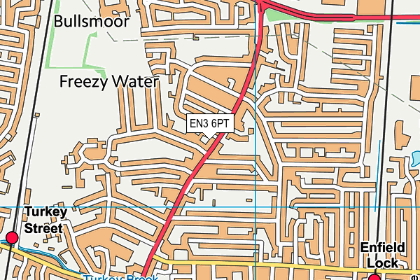 EN3 6PT map - OS VectorMap District (Ordnance Survey)