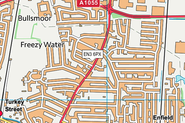 EN3 6PX map - OS VectorMap District (Ordnance Survey)