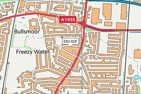 EN3 6QF map - OS VectorMap District (Ordnance Survey)